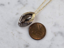 Load image into Gallery viewer, Womens Sterling Silver Gold Tone Modernist Pendant Necklace 5.6g E3480