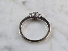Load image into Gallery viewer, Womens Vintage Estate 14K White Gold Diamond Ring 2.7g #E3506