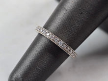 Load image into Gallery viewer, Womens Vintage Estate 14K White Gold Diamond Ring 2.1g #E3508