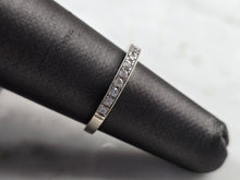 Load image into Gallery viewer, Womens Vintage Estate 14K White Gold Diamond Ring 2.1g #E3508