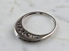 Load image into Gallery viewer, Womens Vintage Estate 10K White Gold Diamond Ring 2.1g #E3512