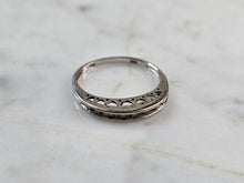 Load image into Gallery viewer, Womens Vintage Estate 10K White Gold Diamond Ring 2.1g #E3512