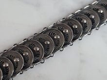 Load image into Gallery viewer, Womens Vintage Estate Sterling Silver Filigree Bracelet 14.2g E3547