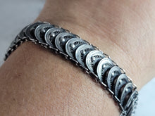 Load image into Gallery viewer, Womens Vintage Estate Sterling Silver Filigree Bracelet 14.2g E3547