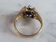 Load image into Gallery viewer, Womens Vintage Estate 14k Gold Diamond Cluster Ring 4.3g E3578