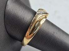 Load image into Gallery viewer, Mens Vintage Estate 10k Yellow Gold Diamond Ring 7.2g #E3585
