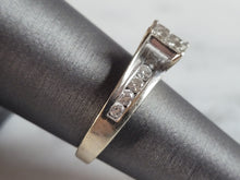 Load image into Gallery viewer, Womens Vintage Estate 14K White Gold Diamond Engagement Ring, 4.2g E3586