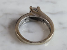 Load image into Gallery viewer, Womens Vintage Estate 14K White Gold Diamond Engagement Ring, 4.2g E3586