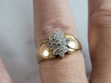 Load image into Gallery viewer, Womens Vintage Estate 14K Yellow Gold Diamond Ring 6.7g E3587