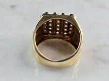 Load image into Gallery viewer, Mens Vintage Estate 14K Yellow Gold Diamond Ring 6.0g E3588