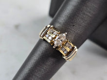 Load image into Gallery viewer, Womens Vintage Estate 14k Yellow Gold Diamond Ring 6.1g E3590
