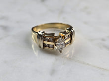 Load image into Gallery viewer, Womens Vintage Estate 14k Yellow Gold Diamond Ring 6.1g E3590
