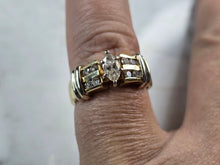Load image into Gallery viewer, Womens Vintage Estate 14k Yellow Gold Diamond Ring 6.1g E3590