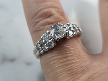 Load image into Gallery viewer, Womens Vintage Estate 14K White Gold Diamond Ring 5.4g E3599