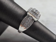 Load image into Gallery viewer, Womens Vintage Estate 10K White Gold Diamond Ring 5.5g E3602