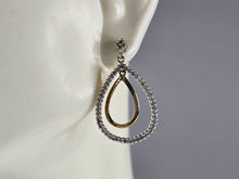 Load image into Gallery viewer, Womens Vintage Estate 14K Yellow Gold Diamond Earrings 3.5g E3608