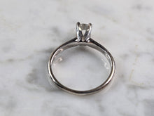 Load image into Gallery viewer, Womens Vintage Estate 14k White Gold Diamond Engagement Ring 2.4g  #E3611