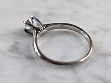Load image into Gallery viewer, Womens Vintage Estate 14k White Gold Diamond Engagement Ring 2.4g  #E3611