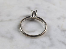Load image into Gallery viewer, Womens Vintage Estate 14k White Gold Diamond Engagement Ring 1.8g  #E3613