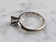 Load image into Gallery viewer, Womens Vintage Estate 14k White Gold Diamond Engagement Ring 1.8g  #E3613