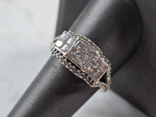 Load image into Gallery viewer, Womens Vintage Estate 14k White Gold Diamond Ring 6.4g E3616