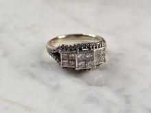 Load image into Gallery viewer, Womens Vintage Estate 14k White Gold Diamond Ring 6.4g E3616