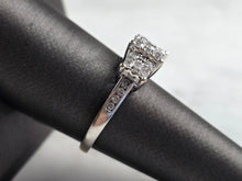 Load image into Gallery viewer, Womens Vintage Estate 14k White Gold Diamond Ring 3.8g E3617
