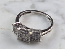 Load image into Gallery viewer, Womens Vintage Estate 14k White Gold Diamond Ring 3.8g E3617