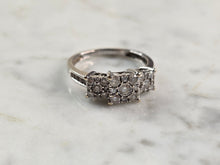 Load image into Gallery viewer, Womens Vintage Estate 14k White Gold Diamond Ring 3.8g E3617