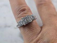 Load image into Gallery viewer, Womens Vintage Estate 14k White Gold Diamond Ring 3.8g E3617