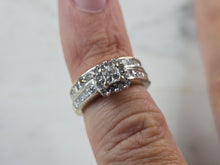 Load image into Gallery viewer, Womens Vintage Estate 14K Gold Diamond Ring Set 4.9g  E3618
