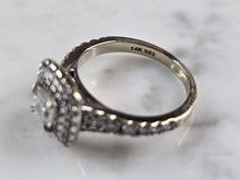 Load image into Gallery viewer, Womens Vintage Estate 14K White Gold Diamond Engagement Ring Set, 7.1g E3619