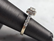 Load image into Gallery viewer, Womens Vintage Estate 14K White Gold Diamond Engagement Ring, 5.0g E3623