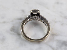 Load image into Gallery viewer, Womens Vintage Estate 14K White Gold Diamond Engagement Ring, 5.0g E3623