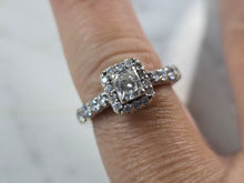 Load image into Gallery viewer, Womens Vintage Estate 14K White Gold Diamond Engagement Ring, 5.0g E3623