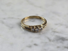 Load image into Gallery viewer, Womens Vintage Estate 14K Yellow Gold Diamond Ring, 3.4g E3629