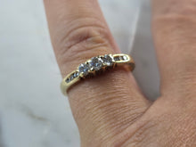 Load image into Gallery viewer, Womens Vintage Estate 14K Yellow Gold Diamond Ring, 3.4g E3629