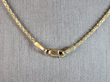 Load image into Gallery viewer, Womens Vintage Estate 14K Gold Necklace w/ CZ Pendant 3.5g #E3631