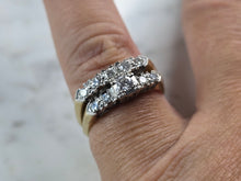 Load image into Gallery viewer, Womens Vintage Estate 14K Yellow Gold Diamond Engagement Ring Set, 4.5g E3633