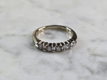 Load image into Gallery viewer, Womens Vintage Estate 18K White Gold Diamond Ring, 3.9g E3634