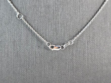 Load image into Gallery viewer, Womens Sterling Silver Blue Opal Mountain Moon Tree Pendant Necklace 5.4g E3648