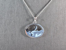 Load image into Gallery viewer, Womens Sterling Silver Opal Mountain Moon Tree Pendant Necklace 5.4g E3649