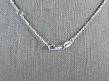 Load image into Gallery viewer, Womens Sterling Silver Blue Opal Modernist Heart Pendant Necklace 3.0g E3658