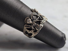 Load image into Gallery viewer, Womens Vintage Estate Sterling Silver Angel Fairy Ring 3.5g E3673