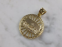 Load image into Gallery viewer, Sterling Silver Gold Tone Religious Last Supper Pendant Necklace 3.9g E3677