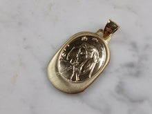 Load image into Gallery viewer, Womens Sterling Silver Gold Tone Virgin Mary Pendant Necklace 5.4g E3679