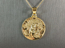Load image into Gallery viewer, Womens Sterling Silver Gold Tone Jesus Pendant Necklace 10.0g E3680