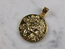 Load image into Gallery viewer, Womens Sterling Silver Gold Tone Jesus Pendant Necklace 10.0g E3680