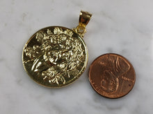 Load image into Gallery viewer, Womens Sterling Silver Gold Tone Jesus Pendant Necklace 10.0g E3680