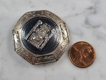Load image into Gallery viewer, Womens Vintage Estate Sterling Silver Inca Mayan Brooch 10.0g E3682